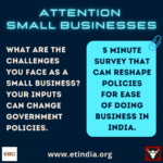 Small Business Survey for Transforming India